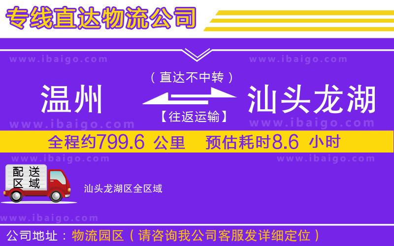 溫州到汕頭龍湖區(qū)貨運(yùn)專線