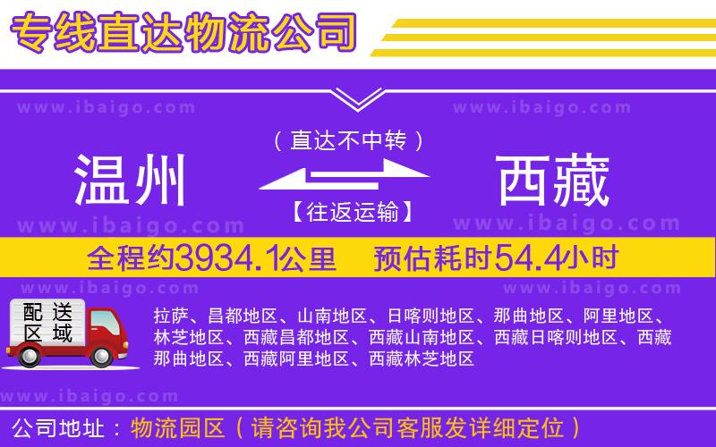 溫州到西藏物流專(zhuān)線