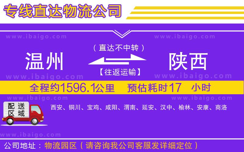 溫州到陜西物流專線