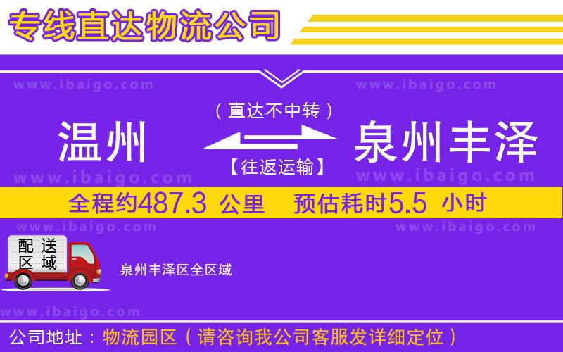 溫州到泉州豐澤區(qū)貨運(yùn)專(zhuān)線