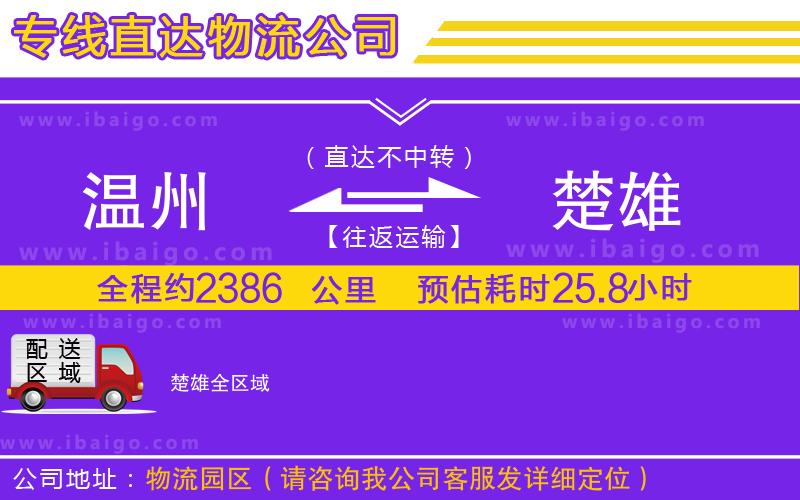 溫州到楚雄貨運(yùn)